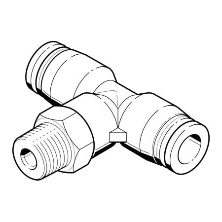 Festo Push-In T-Fitting QBMT-1/8-1/8-U-M QBMT-1/8-1/8-U-M